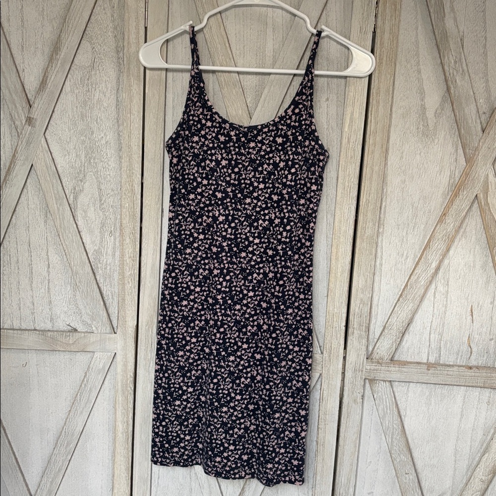 Old Navy Blue and Pink Floral Dress